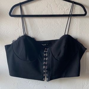 black crop top